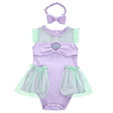 Mermaid Disney Costume Romper & Headband.